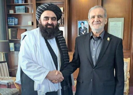 دیدار هیات طالبان با پزشکیان/ سرپرست طالب‌ها چه کسی بود؟+تصاویر