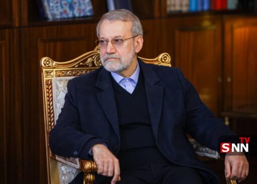 حضور علی لاریجانی در محل شهادت سردار سلیمانی +تصویر