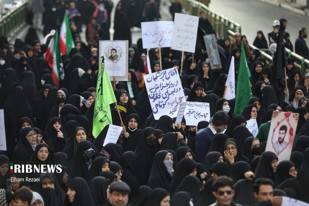 قاب معنادار از تجمع امروز حجاب در تهران | بازتاب امروز