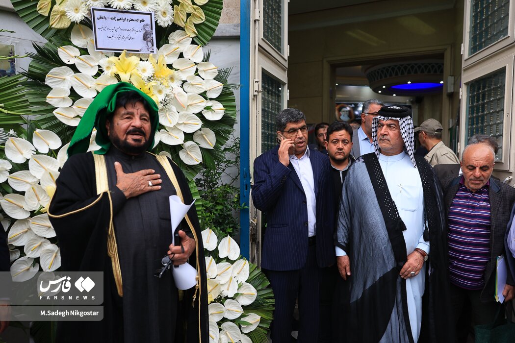 تصاویری از پسران شهید اسماعیل خطیب در مراسم چهلم پدرشان/ کاظم صدیقی و محمود کریمی هم آمدند