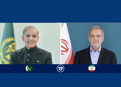 تصویر خاص از دیدار پزشکیان با شهباز شریف + عکس